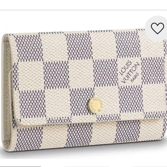 Louis Vuitton Damier Azur 6 Key Holder Authentic